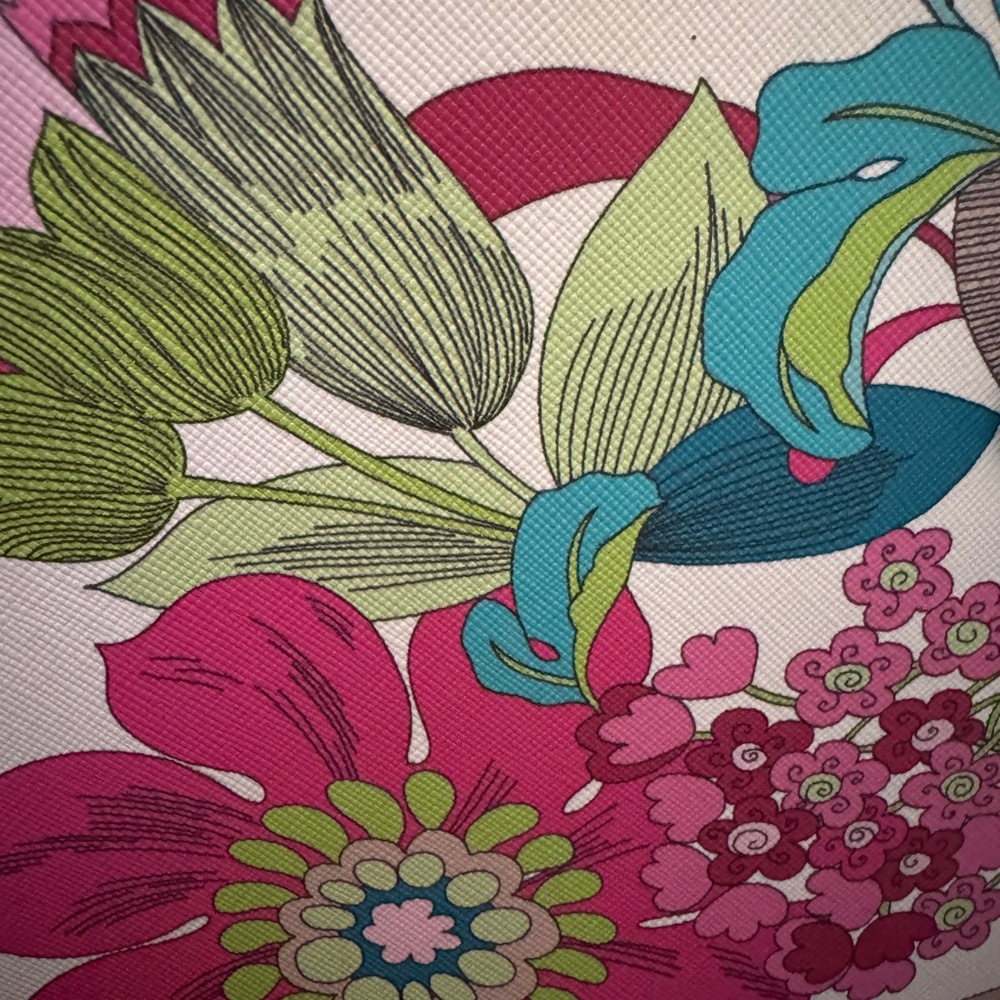 🌺 NWT! Trina Turk Floral Cloud Satchel Tote Bag - Picture 2 of 7